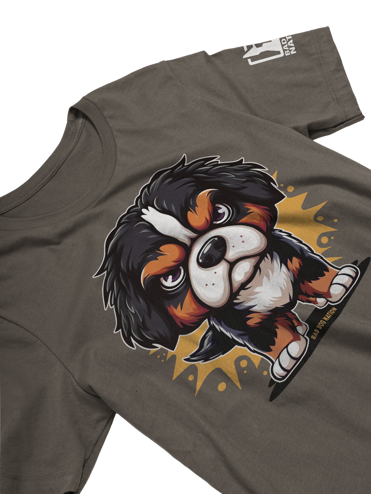 Bernese Mountain Dog Angry Pup - Premium Unisex T-shirt product image (1)