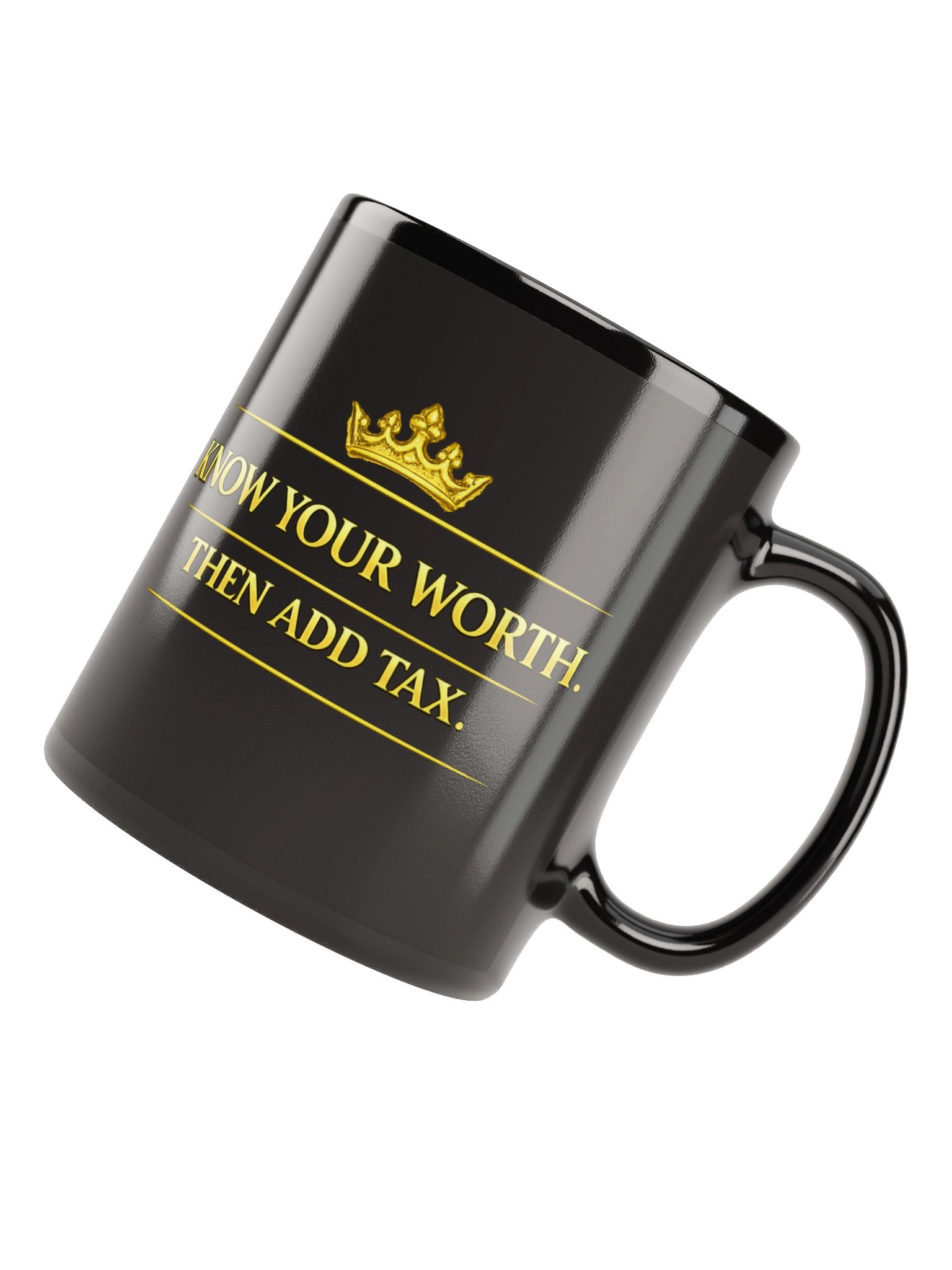 Know Your Worth Then Add Tax Mug – Motivational Self-Worth Coffee Mug | Empowerment Gift product image (2)