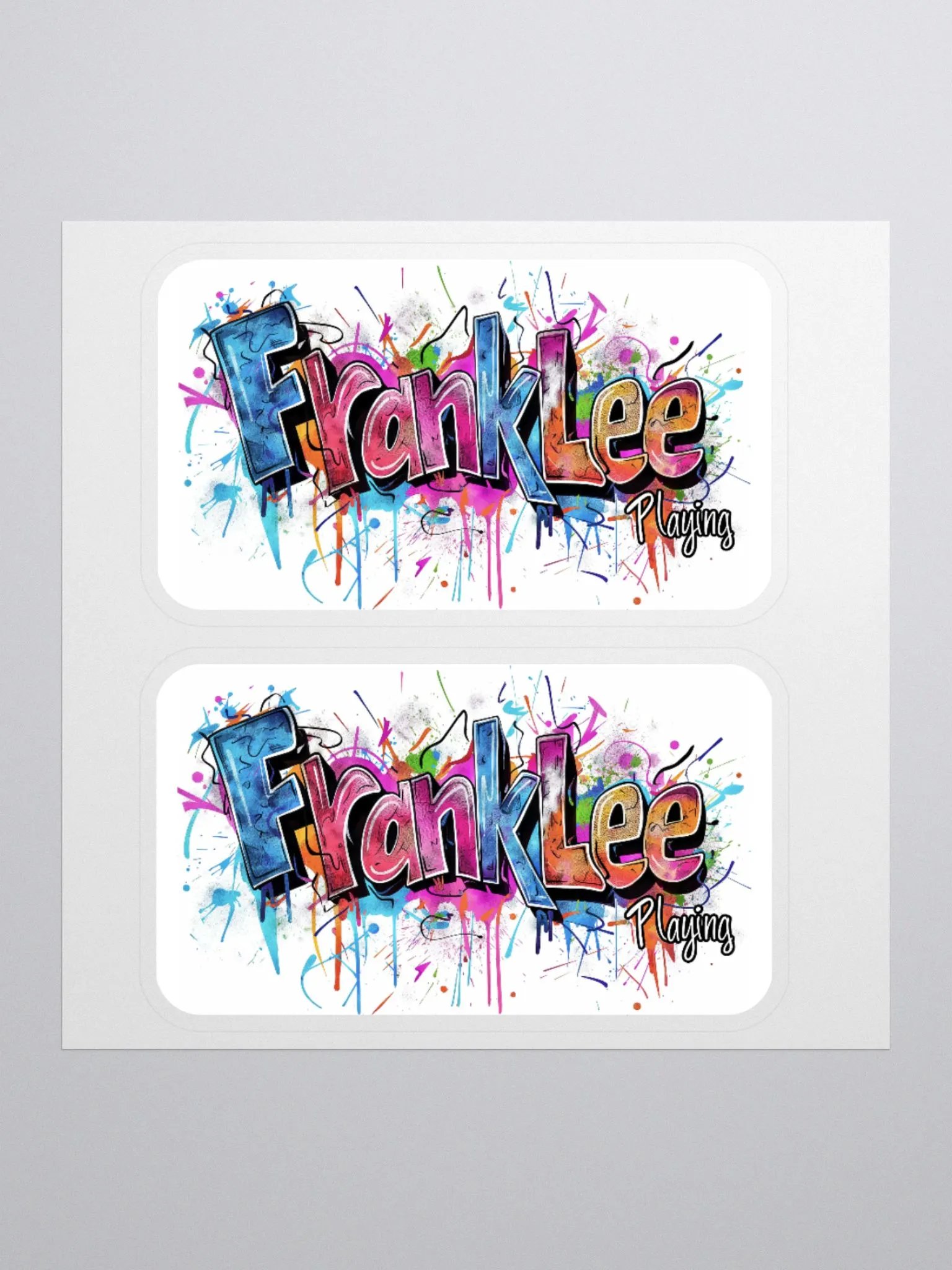 FrankLee Playing Graffiti Sticker - 2-pack product image (2)