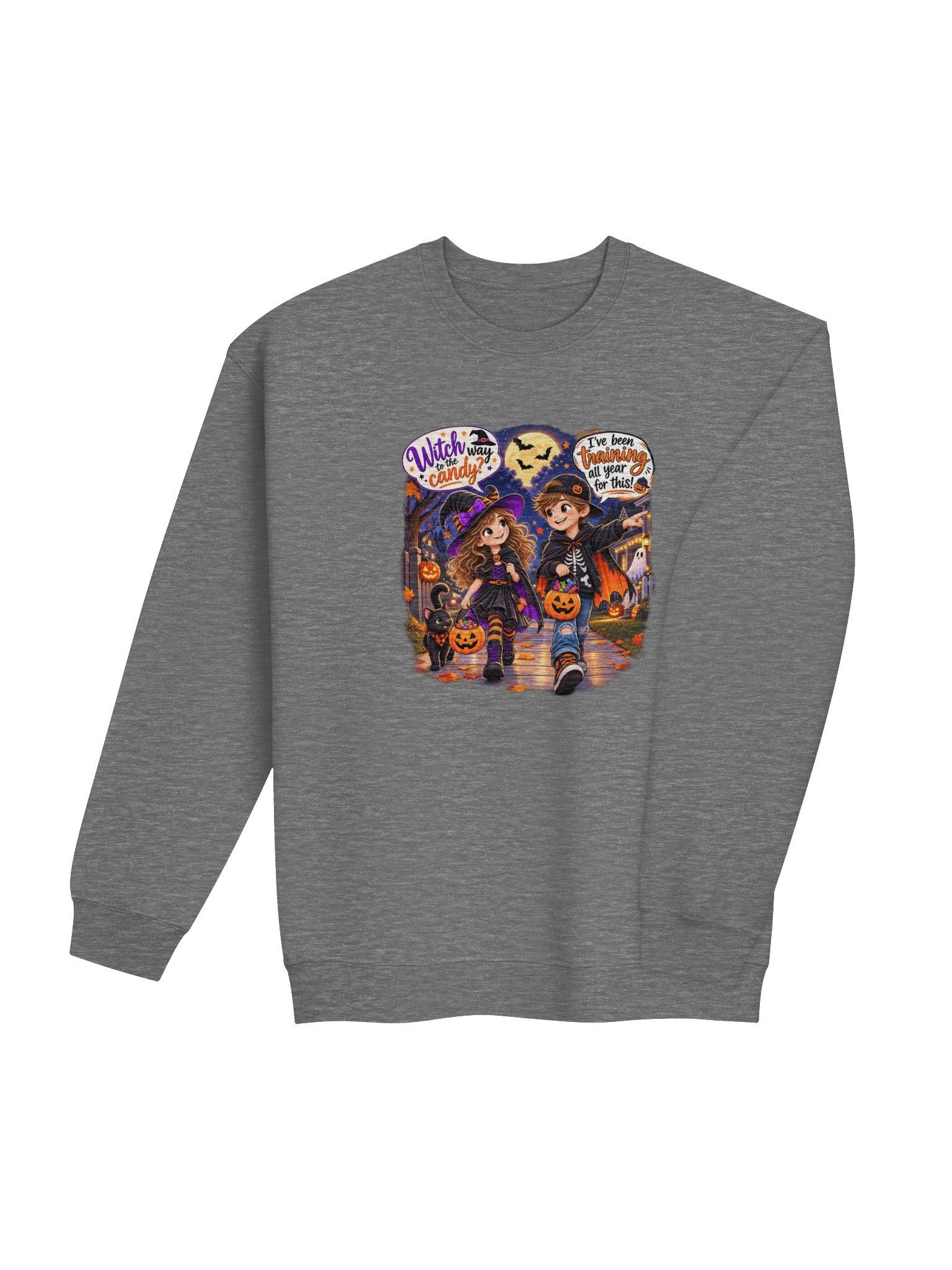 Trick or Treat Crewneck Sweatshirt product image (4)