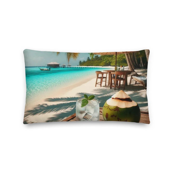 Tropical Paradise Premium Pillow | AI Design product image (2)