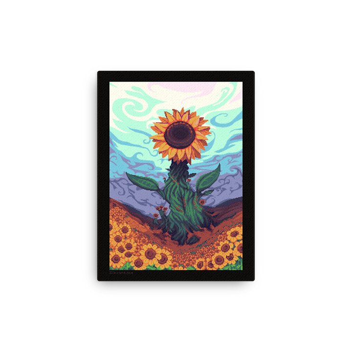 Sunflower Hills Pixel Art Canvas Print product image (2)