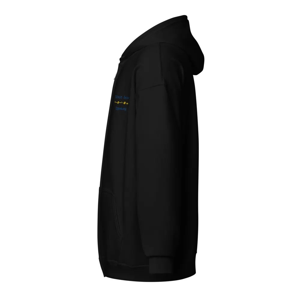 Tipperary/Tiobraid Árann Scholastic style Ogham embroidered Zip Hoodie product image (3)