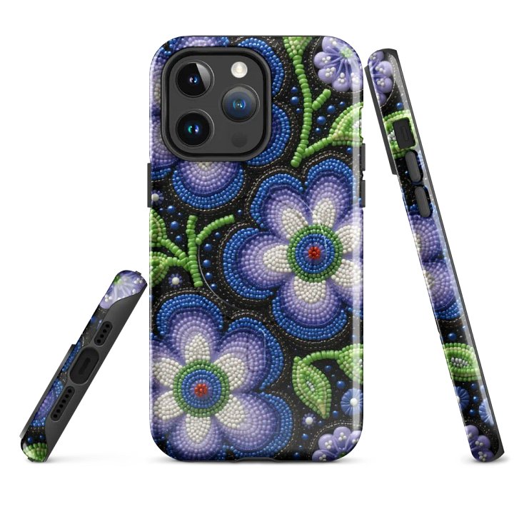 Faux Beaded Floral Fantasy MagSafe® Tough Case product image (1)
