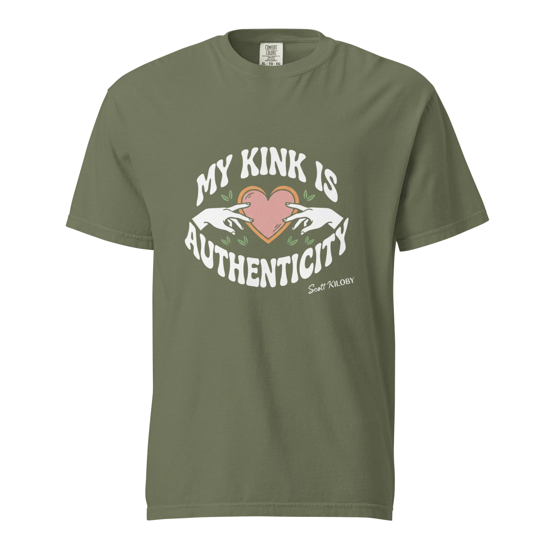 “My Kink Is Authenticity” Moss T-Shirt product image (1)