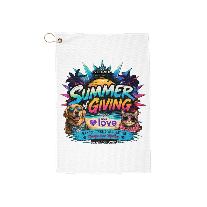 Summer of Giving Golf Towel product image (1)