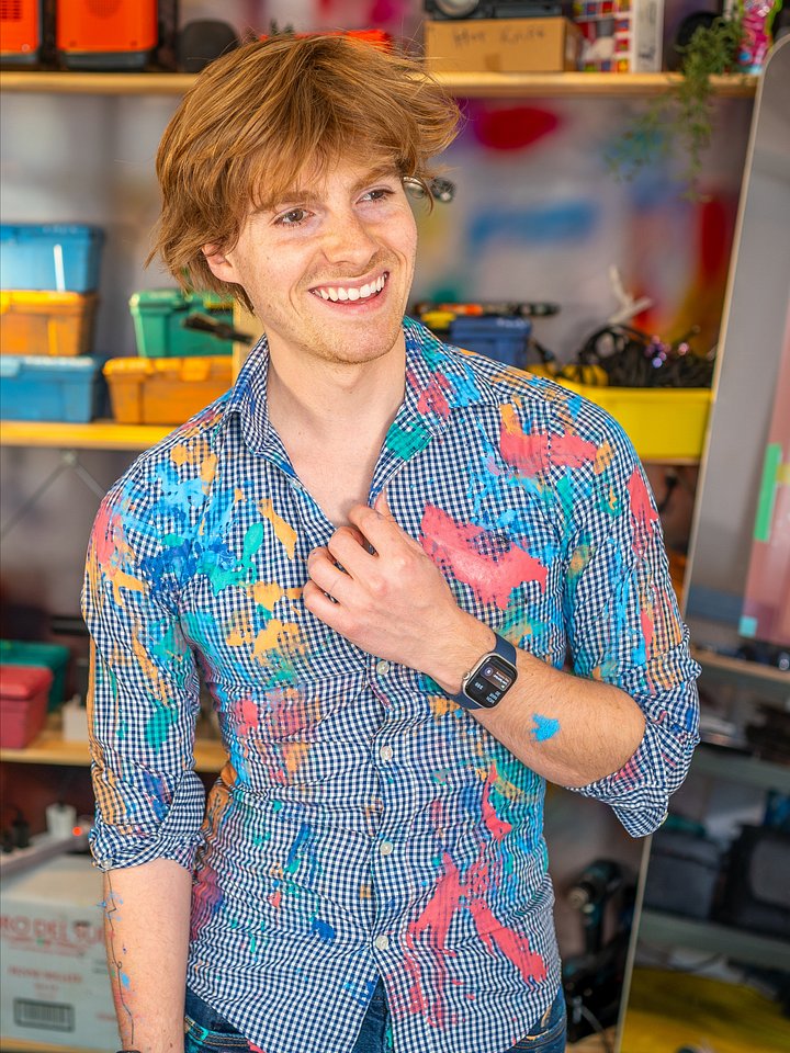 Plaid Blue Button-Up Slim Fit / Studio Colors product image (1)