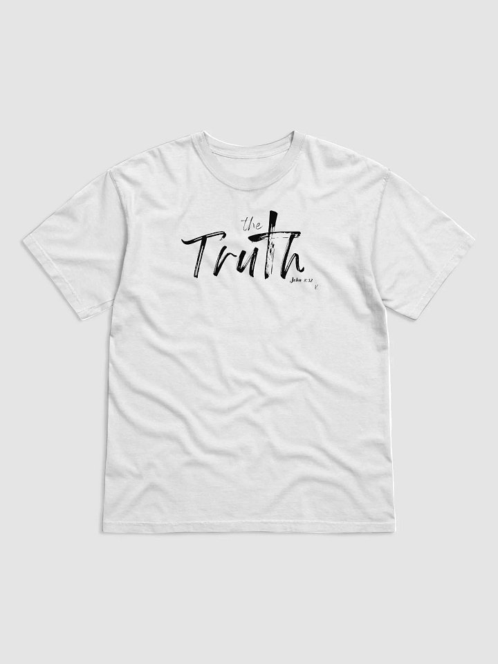 The Truth white t-shirt with black graphic product image (1)
