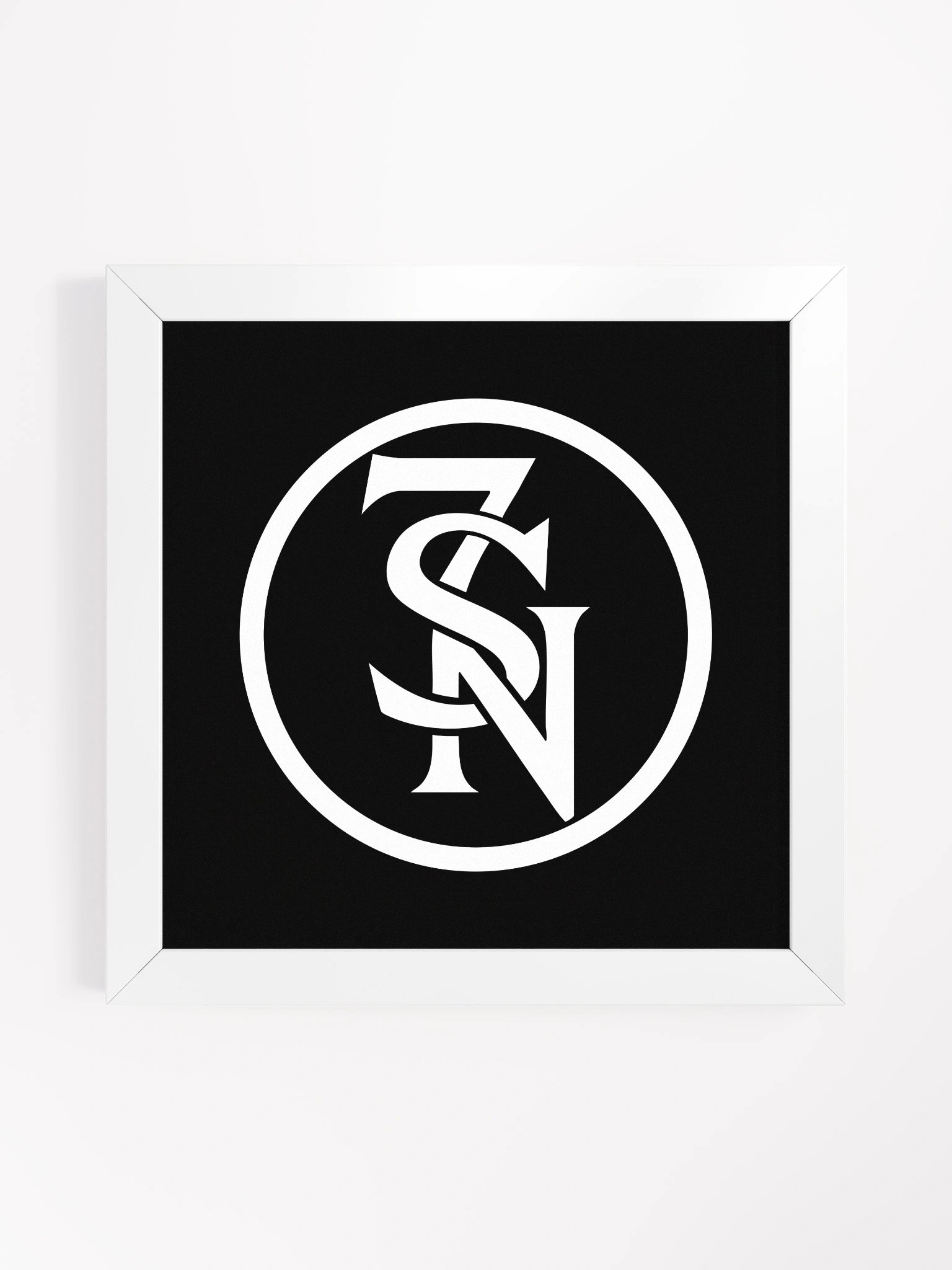 Seven Shades of Nothing White Logo on Framed Matte Poster product image (1)