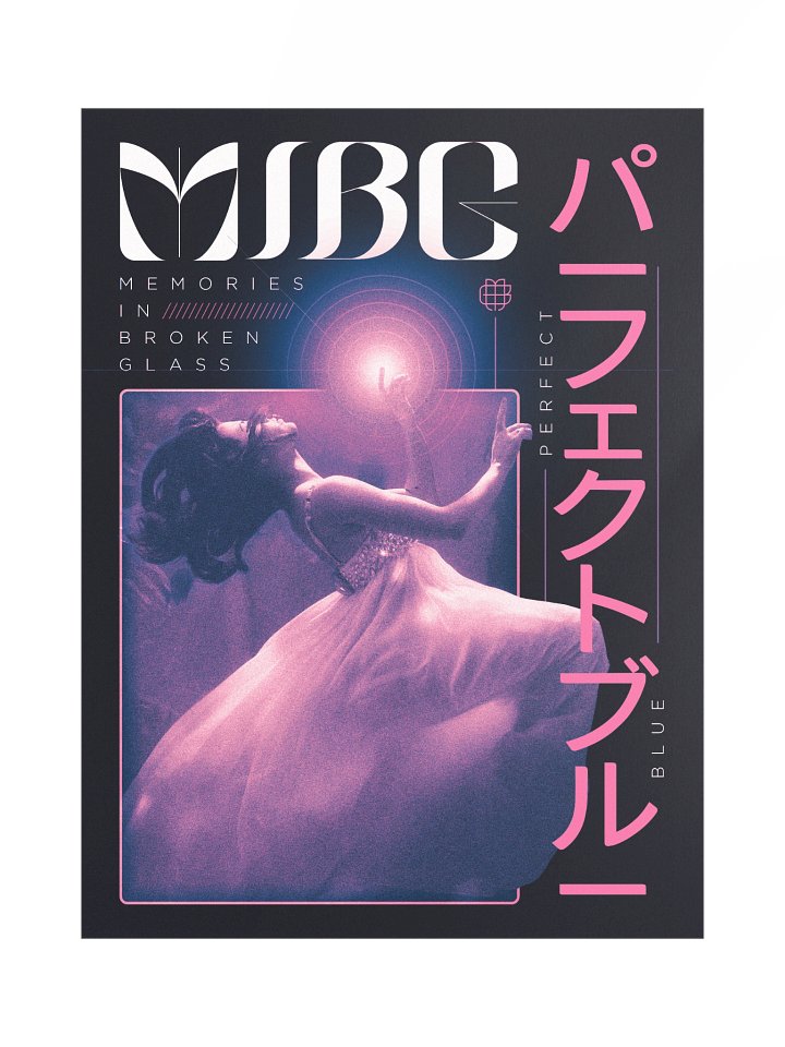 "Perfect Blue" Brutalist Poster product image (1)