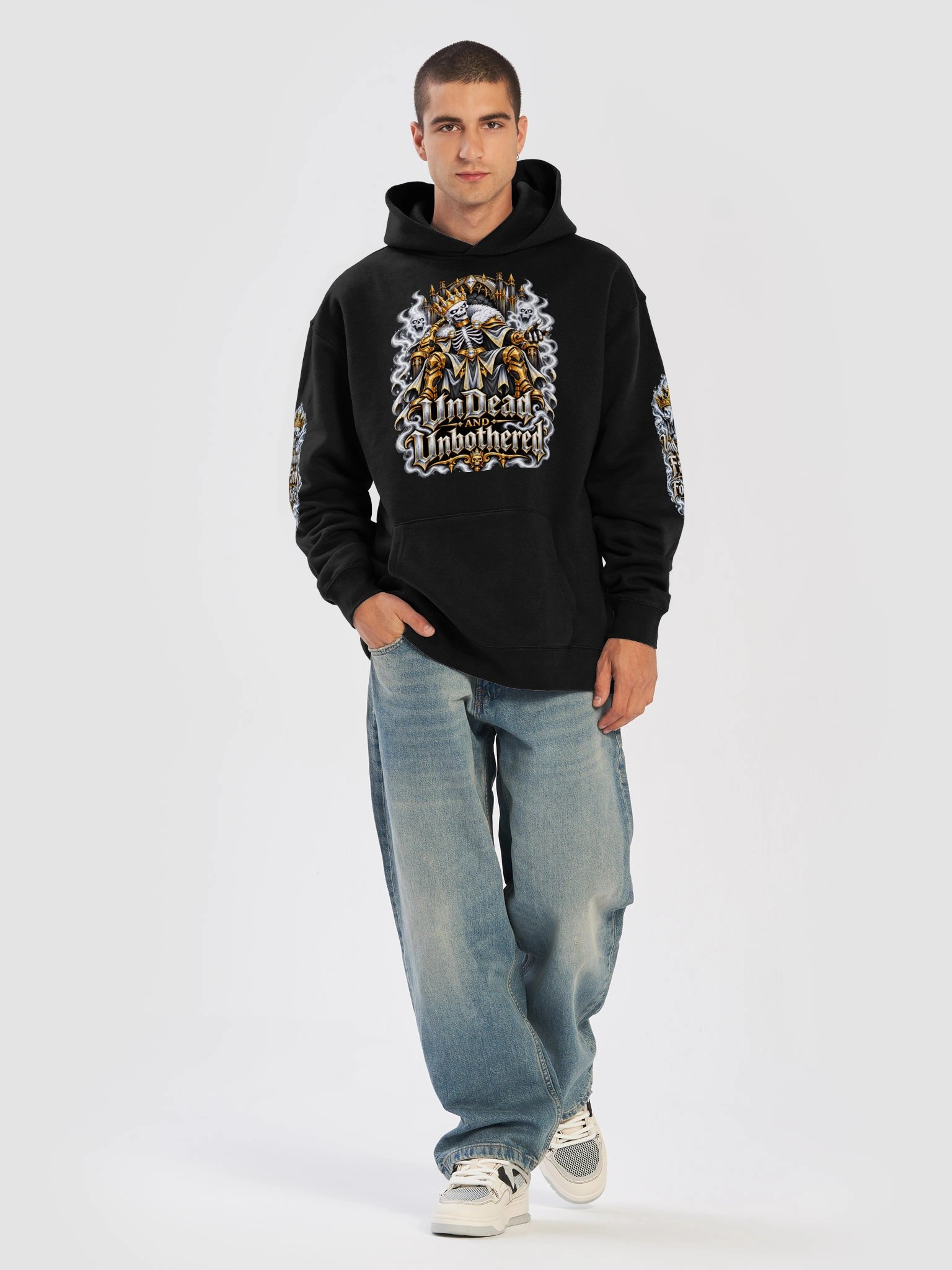 Undead and Unbothered Hoodie (White) product image (5)