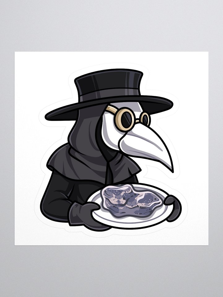Bubonic Plague Chicken Sticker product image (1)