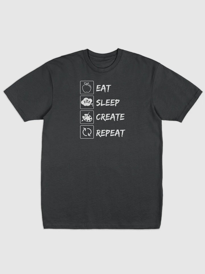 Eat, Sleep, Create, Repeat Tees | Premium Heavyweight Cotton product image (1)