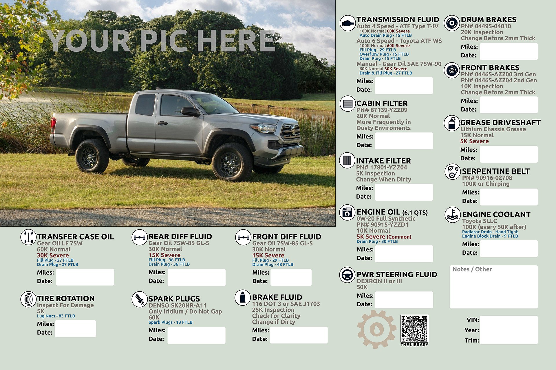 2.7 Custom MAINTENANCE TRACKER - FILLABLE PDF product image (1)