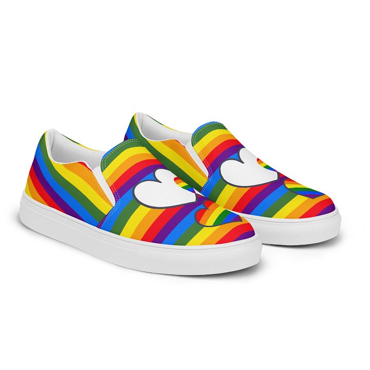 Hearts are full of Pride Women's Slip-On Canvas product image (2)