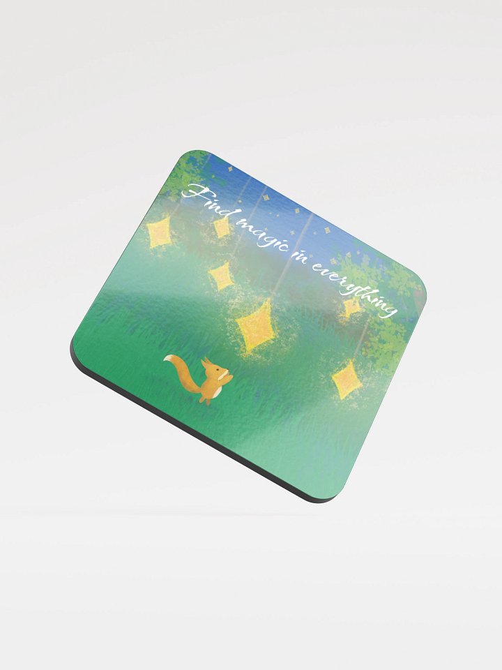 Fox reaching for the stars Cork Coaster product image (1)