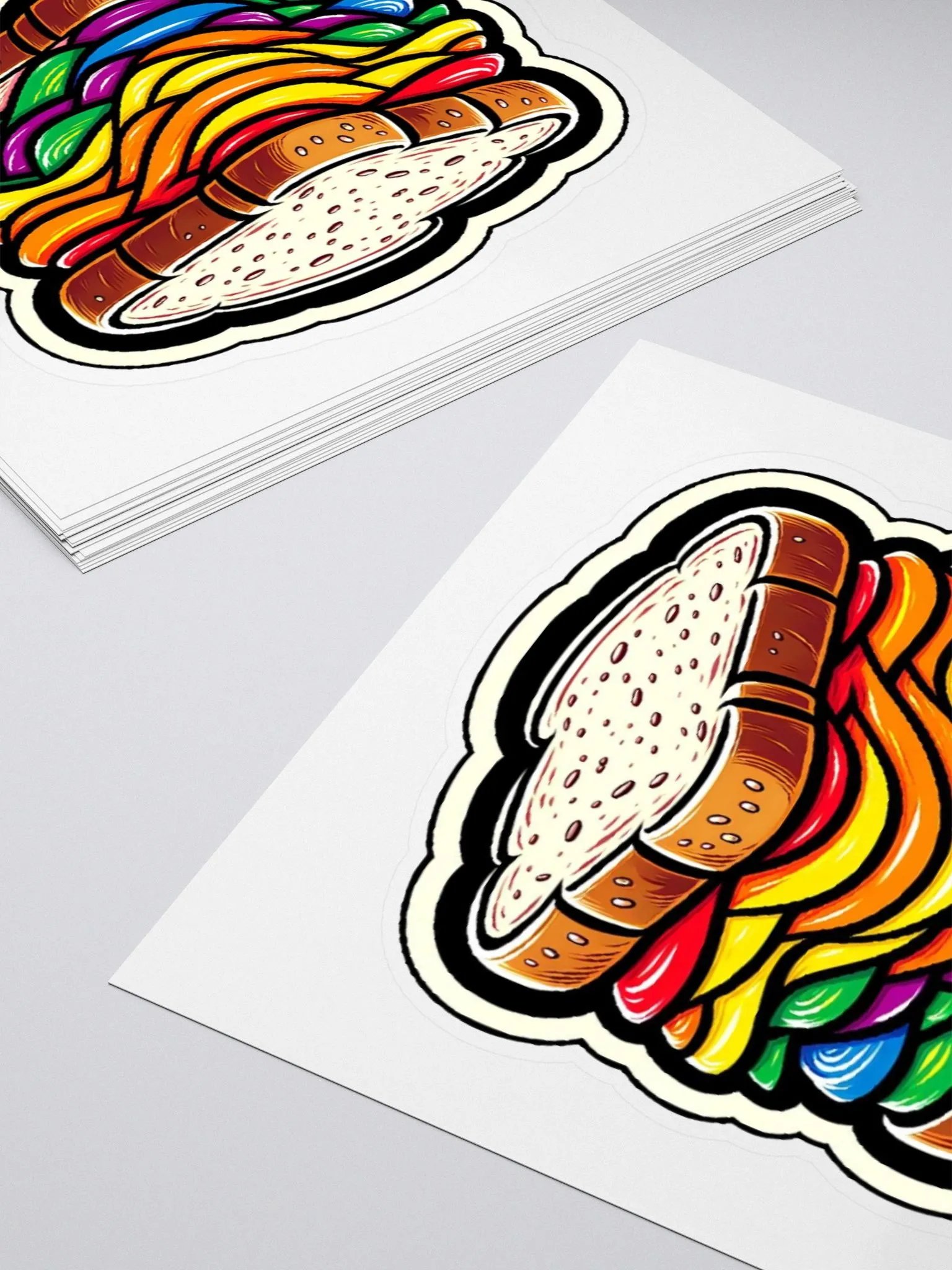 Pride Sandwich-LGBTQIA+ Sandwich Sticker-Rainbow Sticker product image (10)