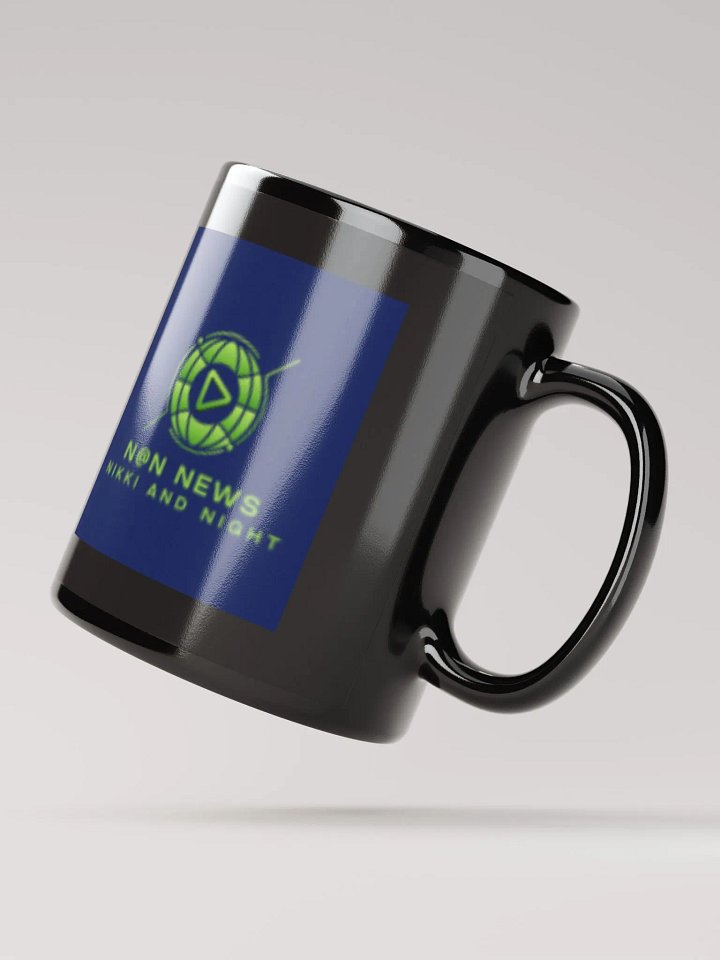 N@N NEWS Logo Black Glossy Mug product image (4)