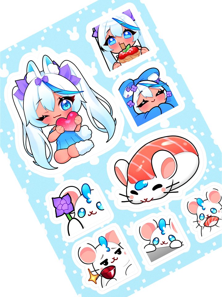 Yoshi & Snekie - Sticker Sheet product image (1)