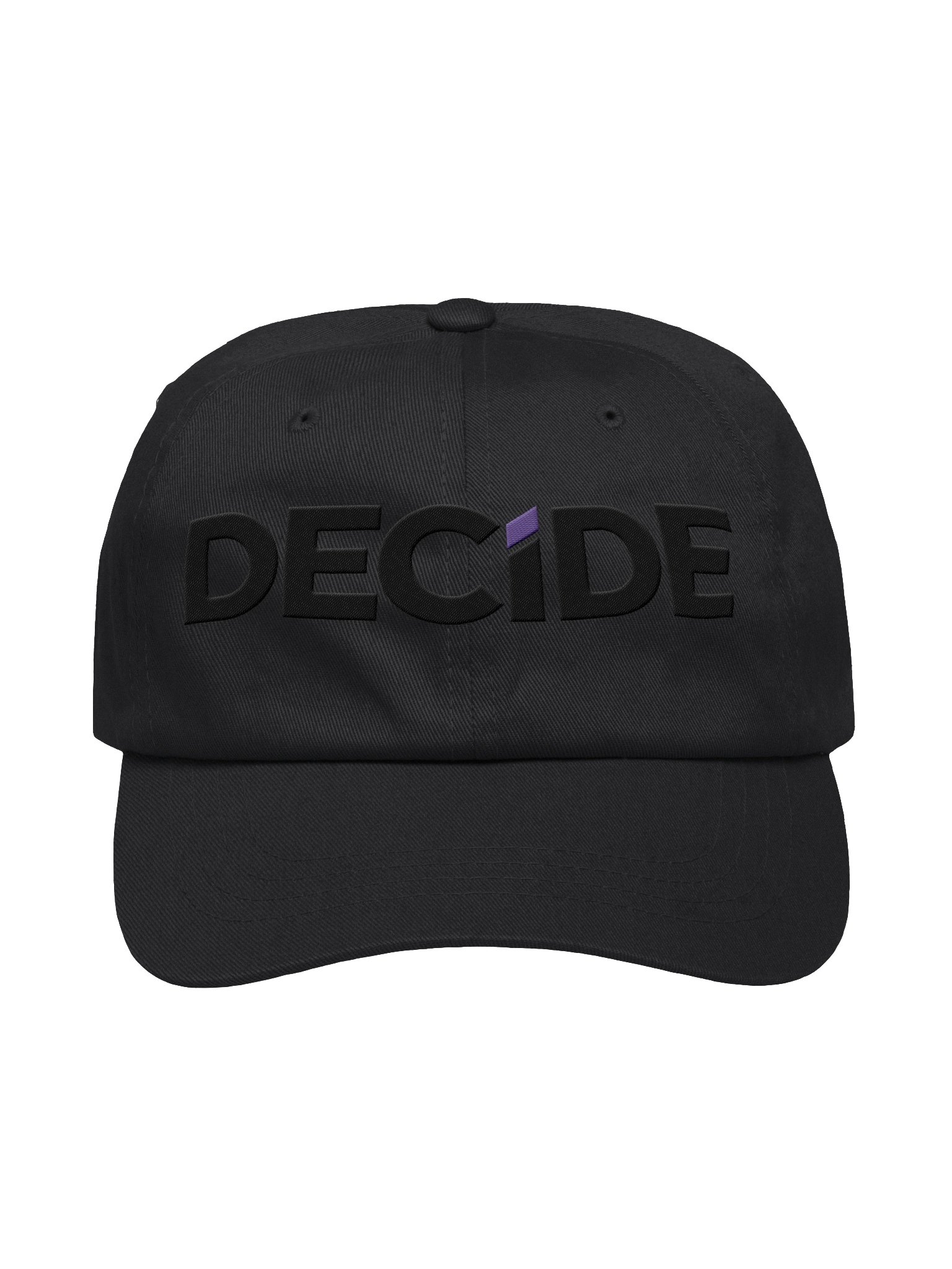 DECIDE - Minimal Purple Tilt Dad Hat product image (1)