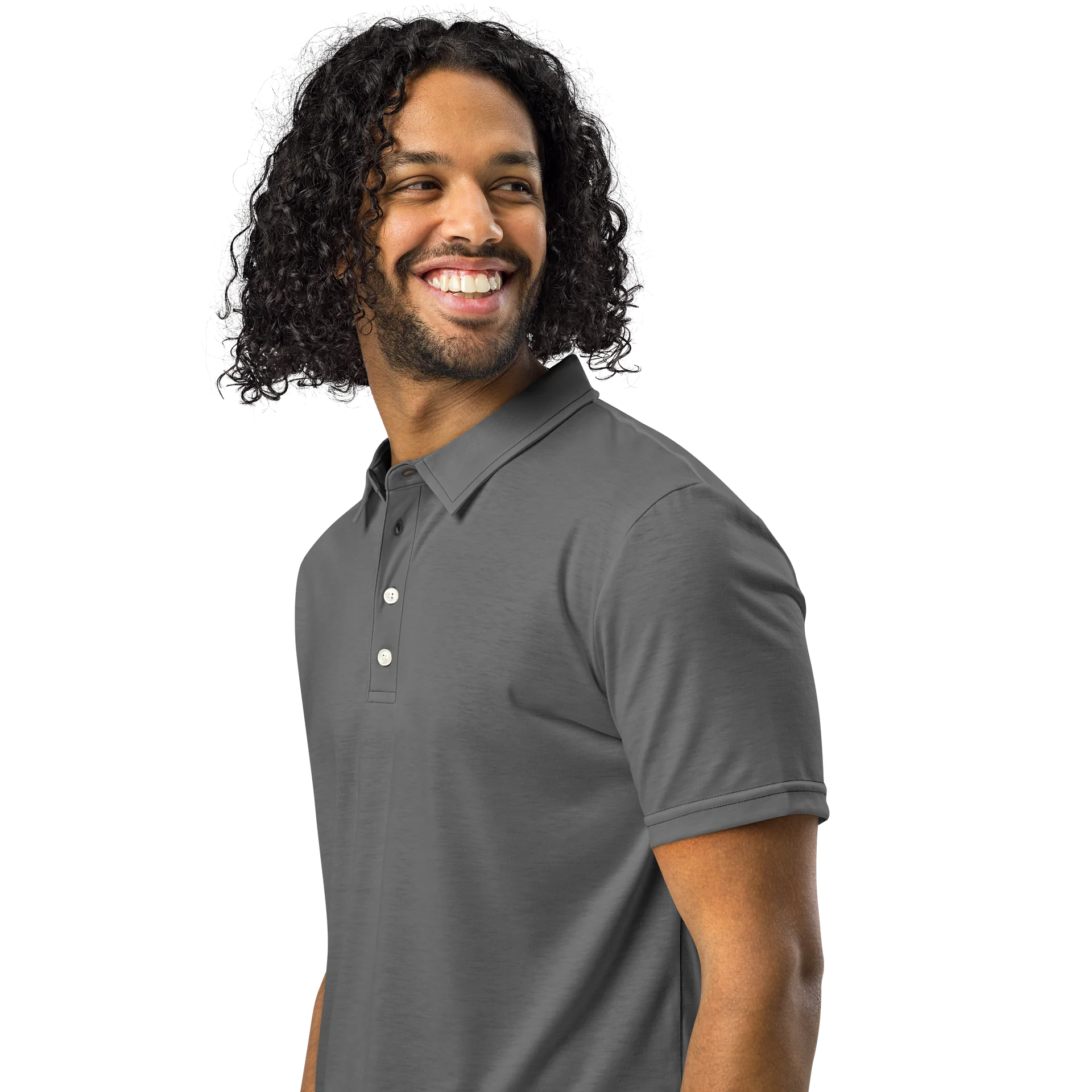 F&F Slim Fit Polo Shirt (GRY) product image (2)