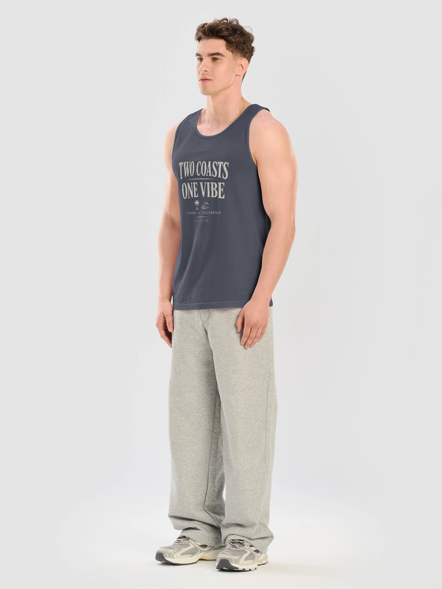 LL Social Co. Two Coasts One Vibe Tank — Florida to California - Ivory product image (5)