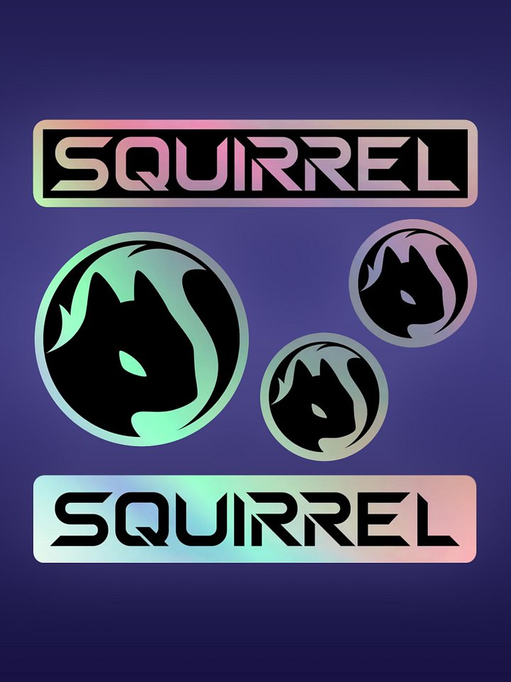 Squirrel Sticker Sheet (Holographic) product image (1)