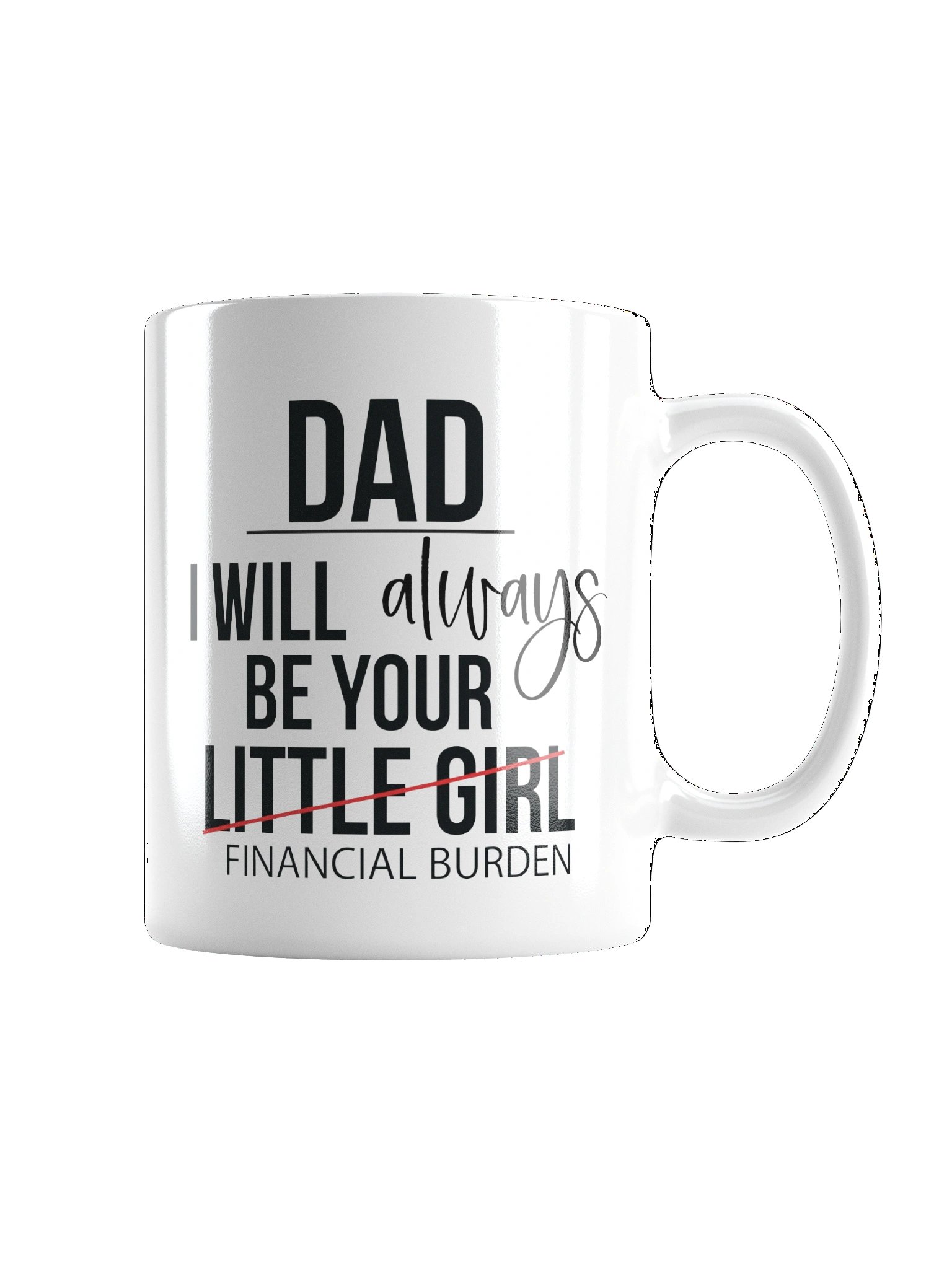 Strike-Through DAD Novelty Coffee Mug product image (8)