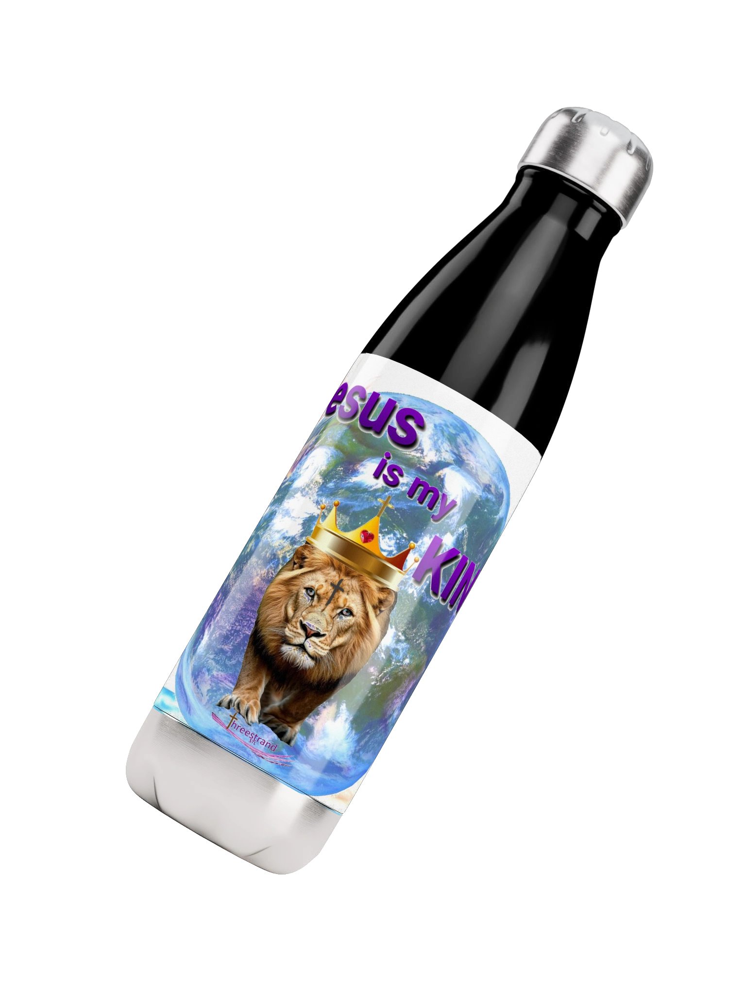 Jesus is my KING - Stainless Steel Water Bottle product image (4)