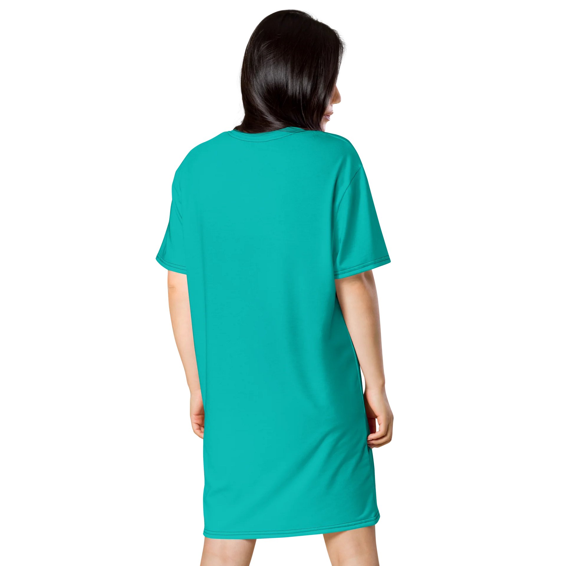 Oversized T-Shirt Dress - Vibrant Iris Blue, Sizes 2XS-6XL product image (2)