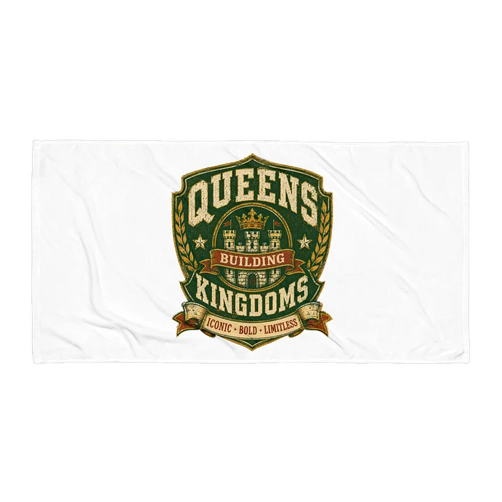 Queens Building Kingdoms Royal Crest Beach Towel product image (1)