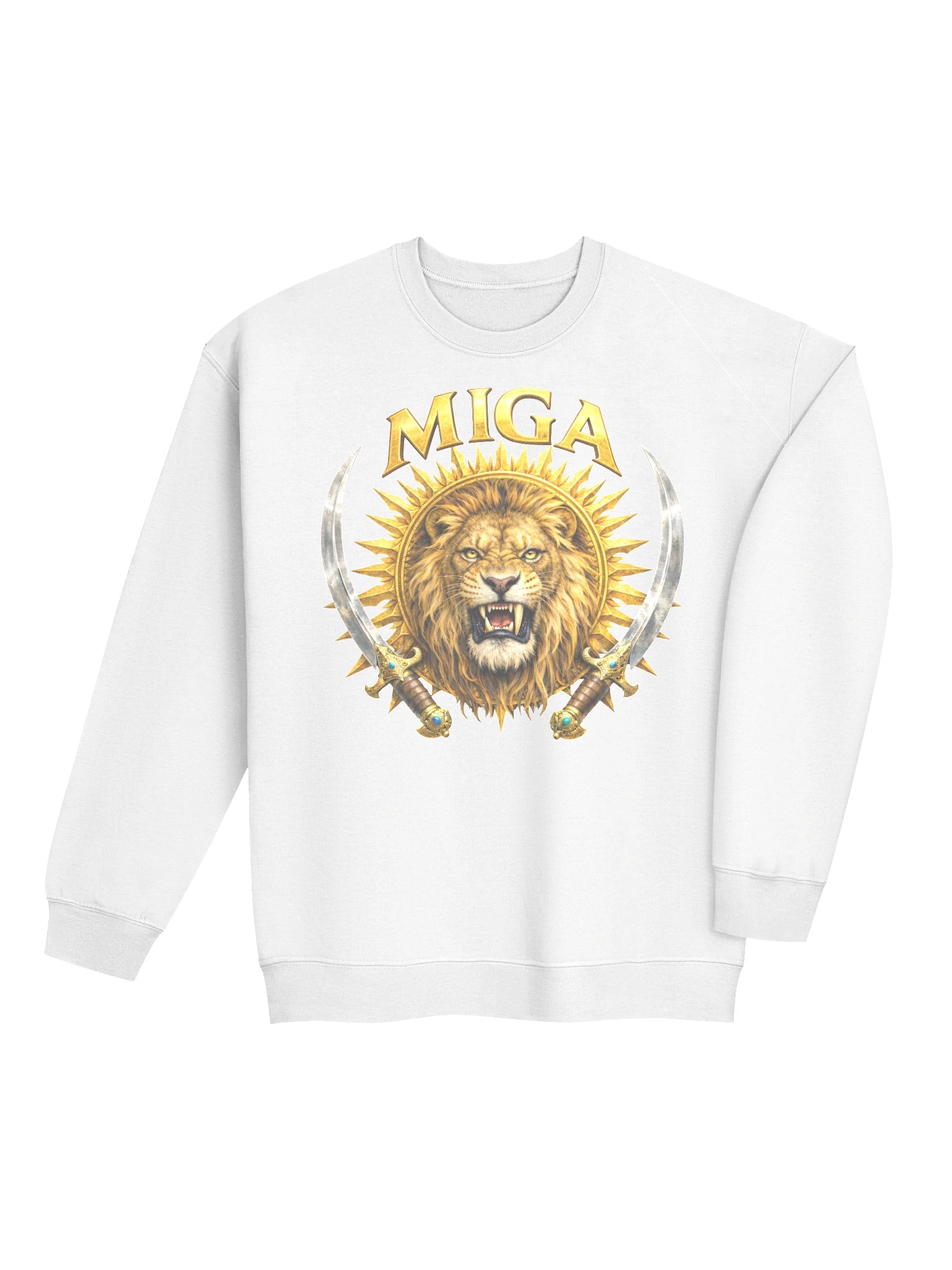 MIGA Lion Head Gold Unisex Sweater product image (4)
