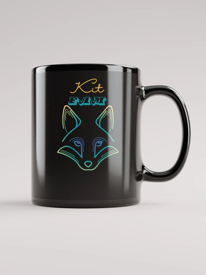 Kit Fam Black Glossy Mug product image (2)