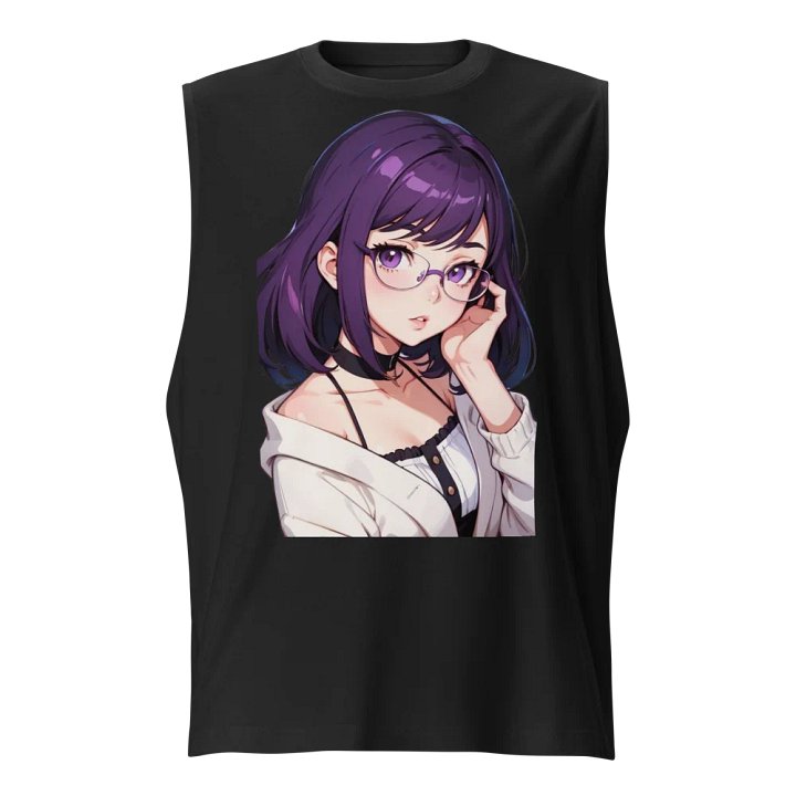 (Purple WAIFU) K Muscle Shirt product image (1)