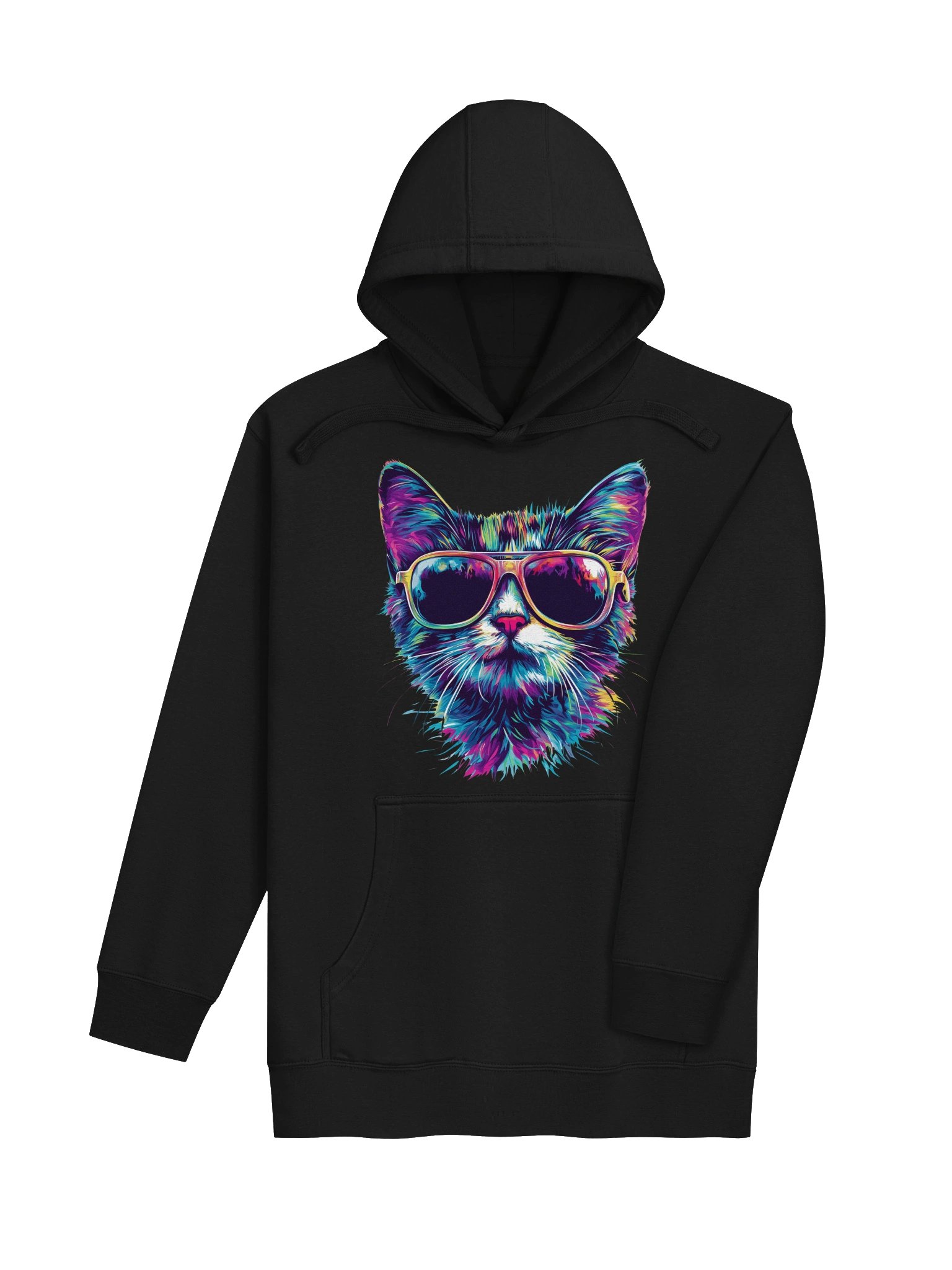 Psychedelic Cat Hoodie product image (29)