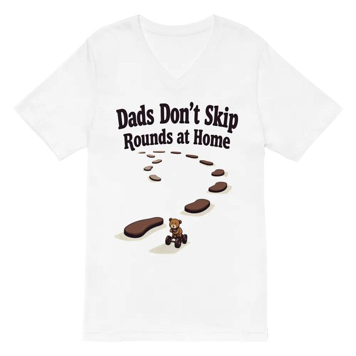 Dads Don't Skip Rounds at home V-Neck Tee product image (2)