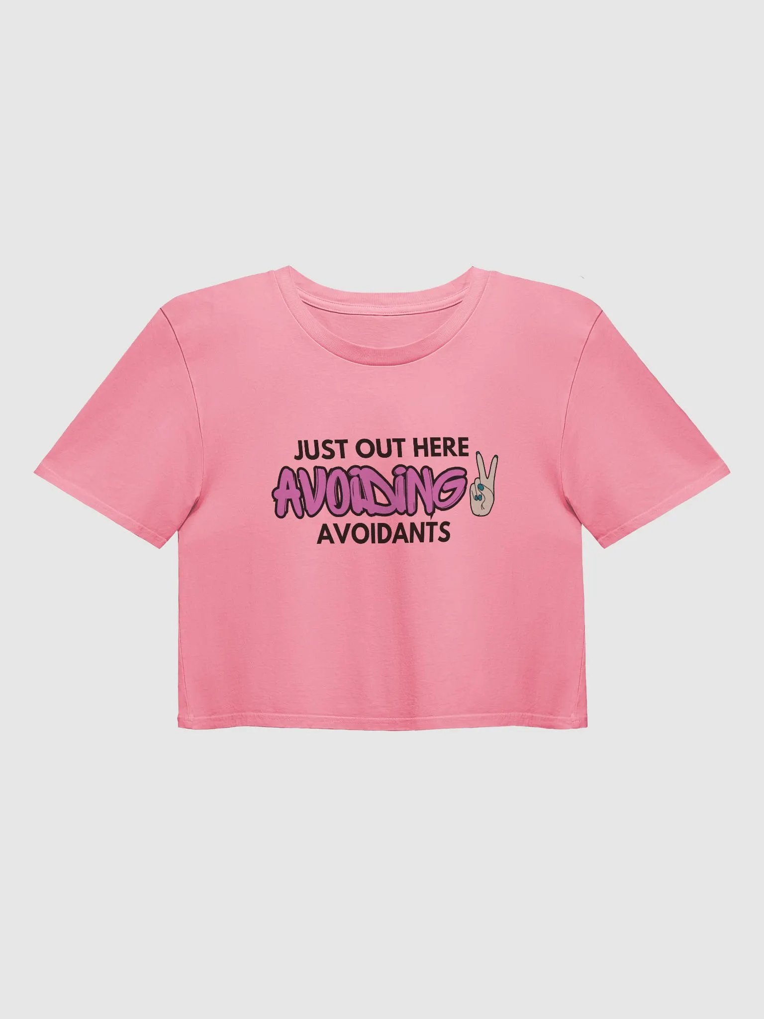 Avoiding Avoidants - premium CROP t-shirt product image (1)