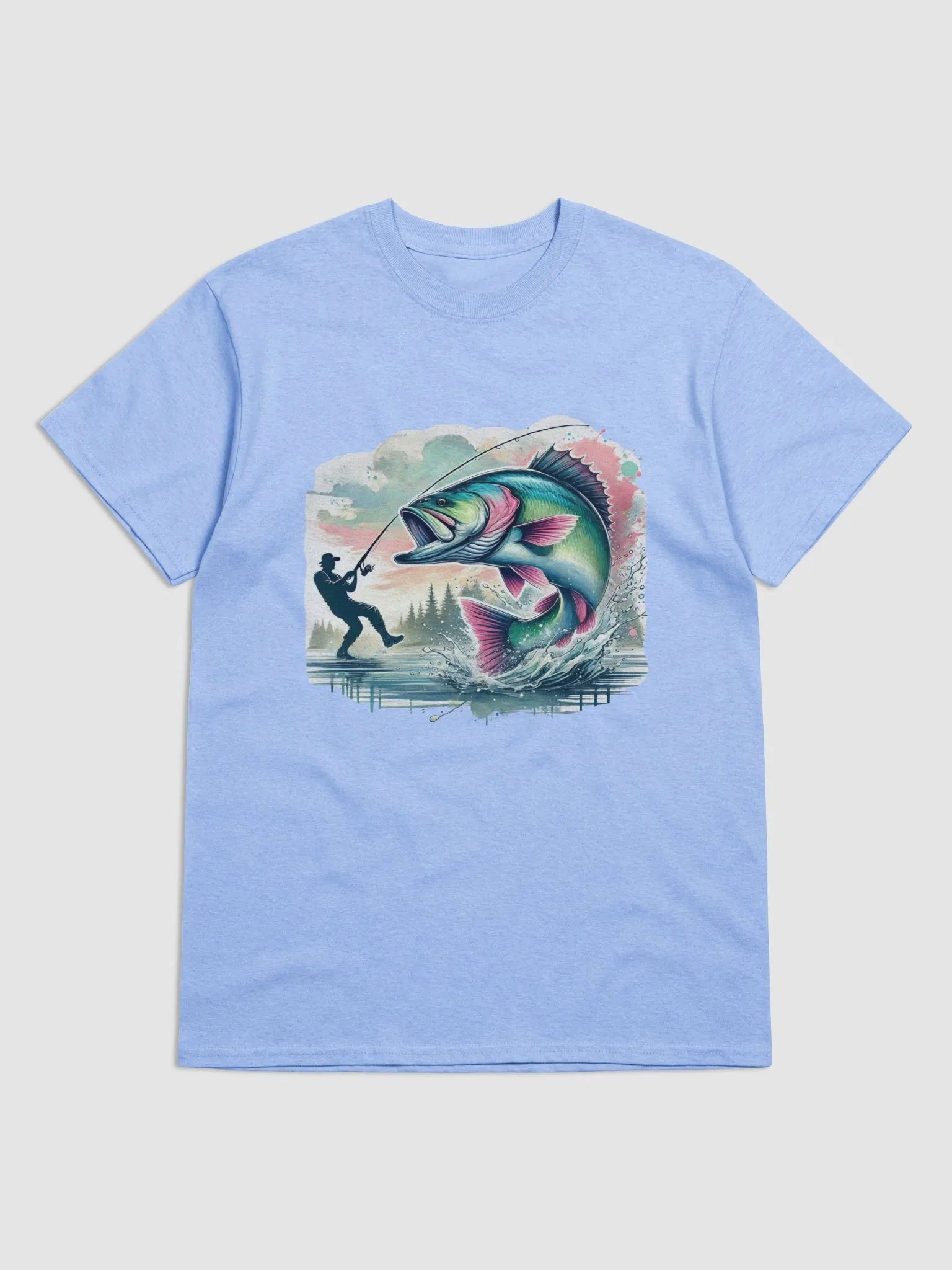 Leaping Catch Fisherman T-Shirt product image (14)