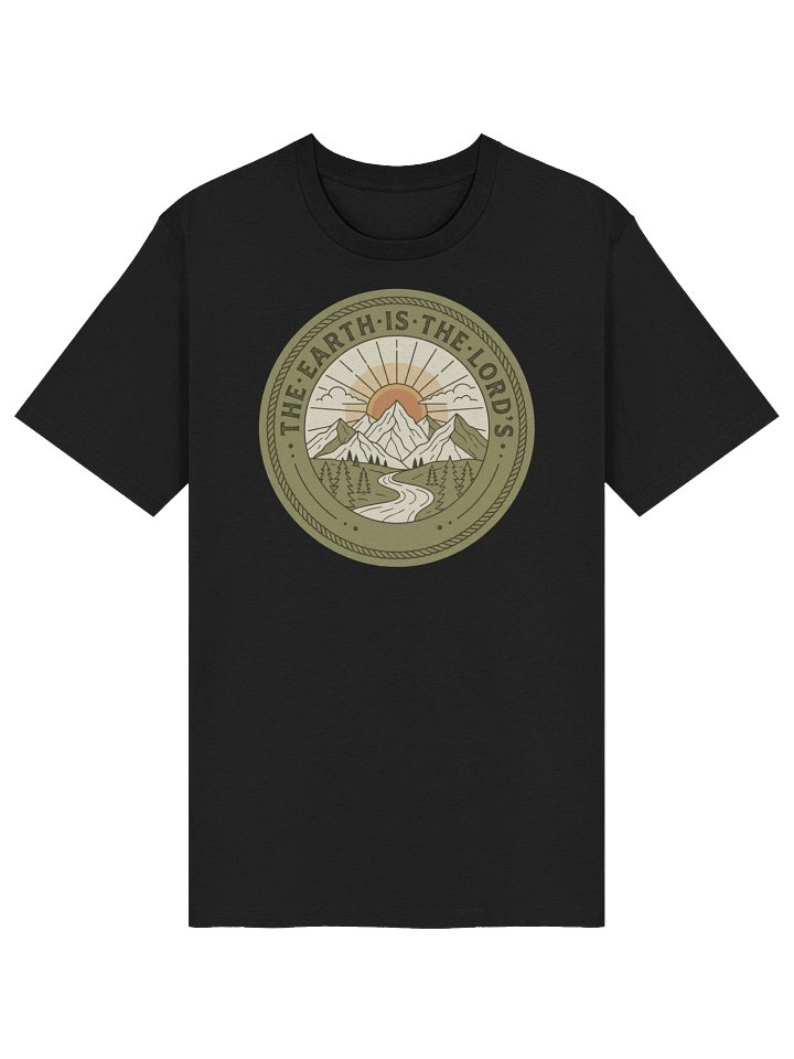 The Earth is the Lord’s T-Shirt – Psalm 24:1 Christian Nature Tee product image (2)