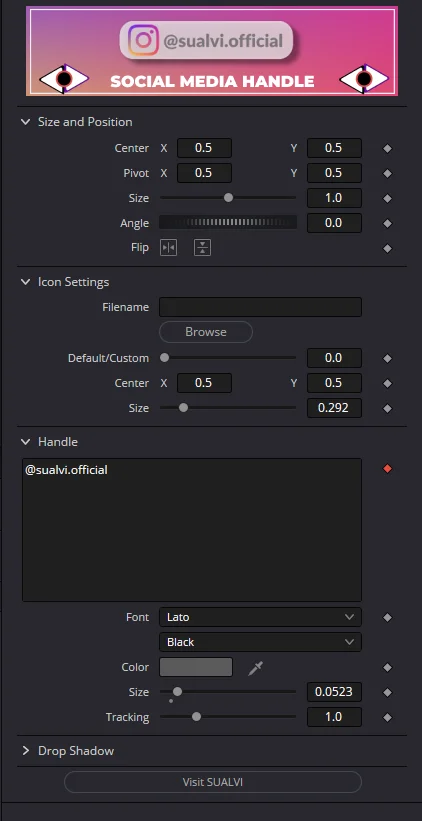 Animated Social Media Handle for DaVinci Resolve product image (4)