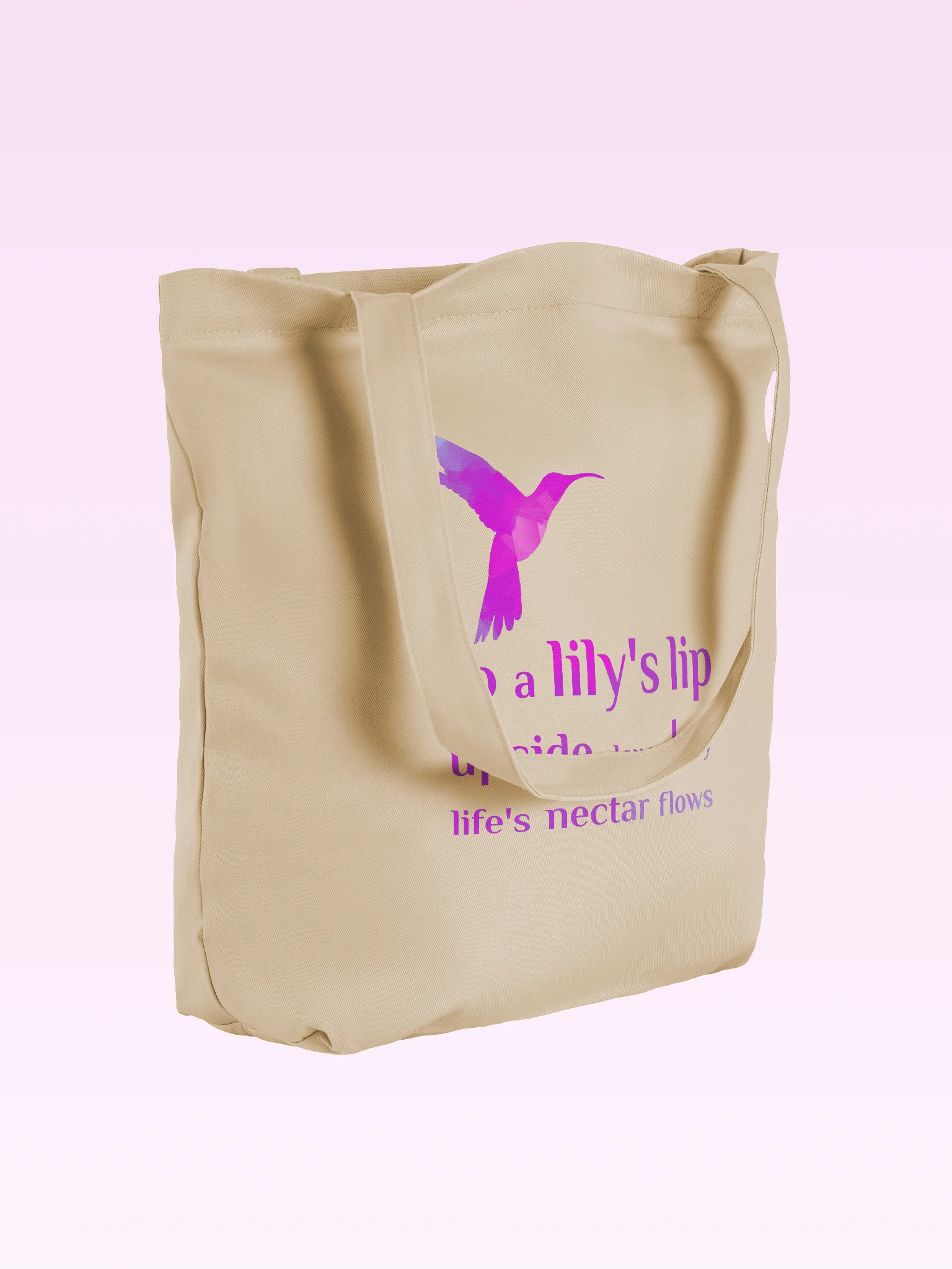 Organic Cotton Tote - Hummingbird product image (2)