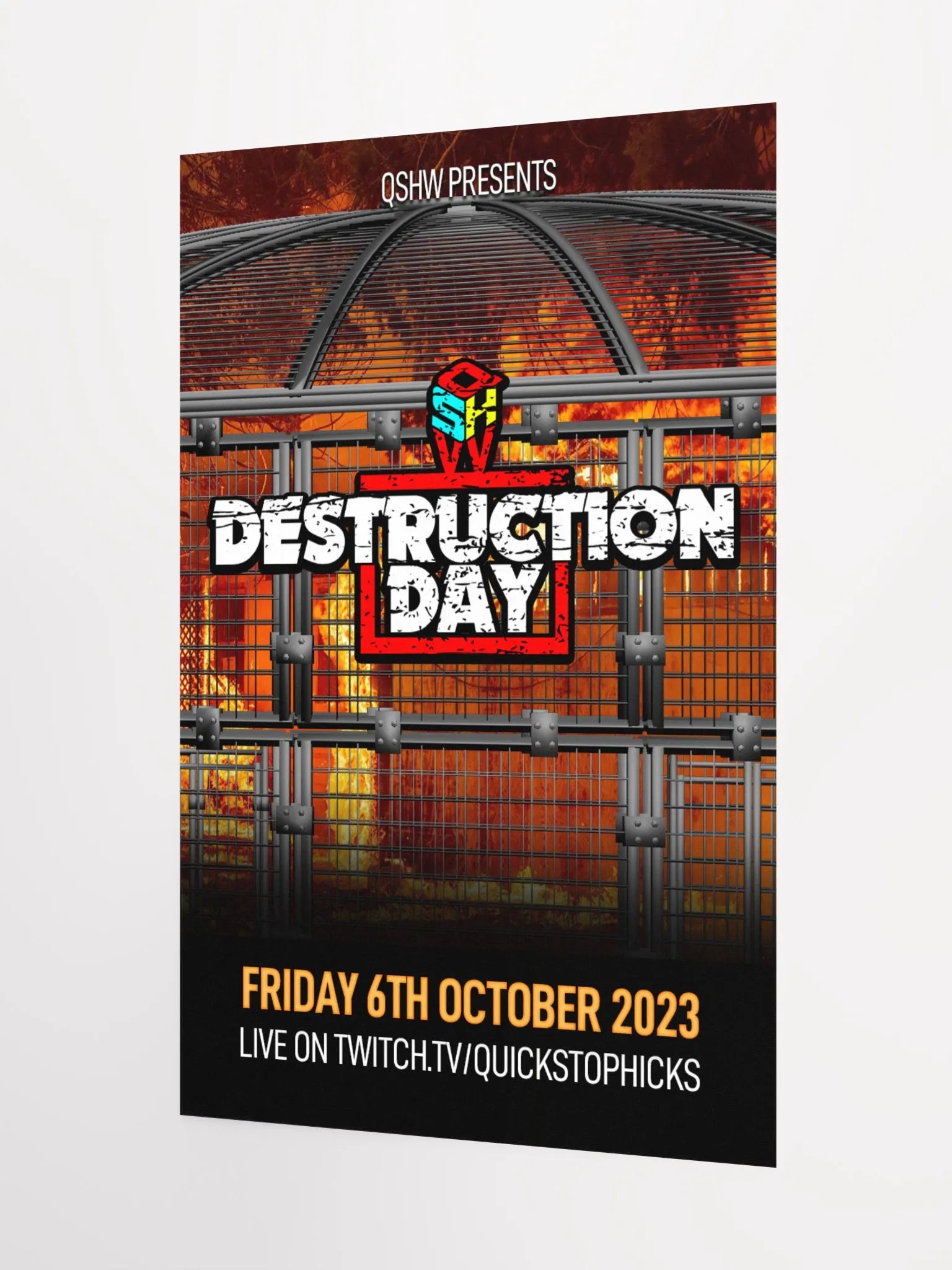 QSHW DESTRUCTION DAY COMMEMORATIVE POSTER product image (3)