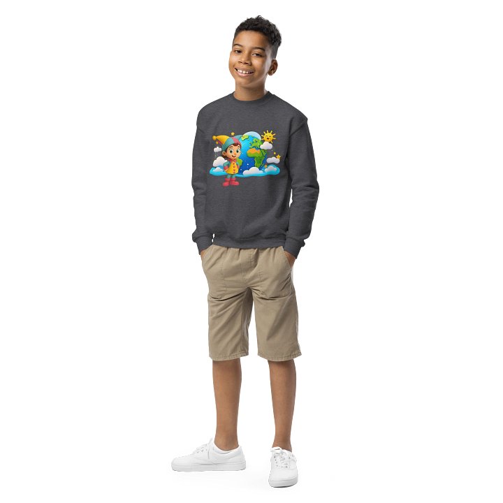 JessyJesty “Planet Hero” Youth Sweatshirt – Cozy Style with Earth Love product image (1)