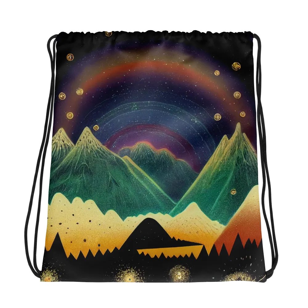 Celestial Peaks Drawstring Backpack product image (1)
