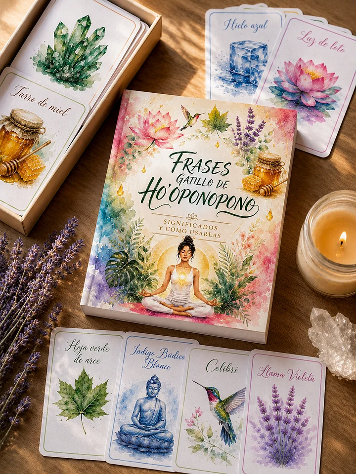 🌻 Colección Premium de Cartas de Ho'oponopono | 36 Palabras Gatillo Ilustradas + Guía Completa en PDF product image (2)