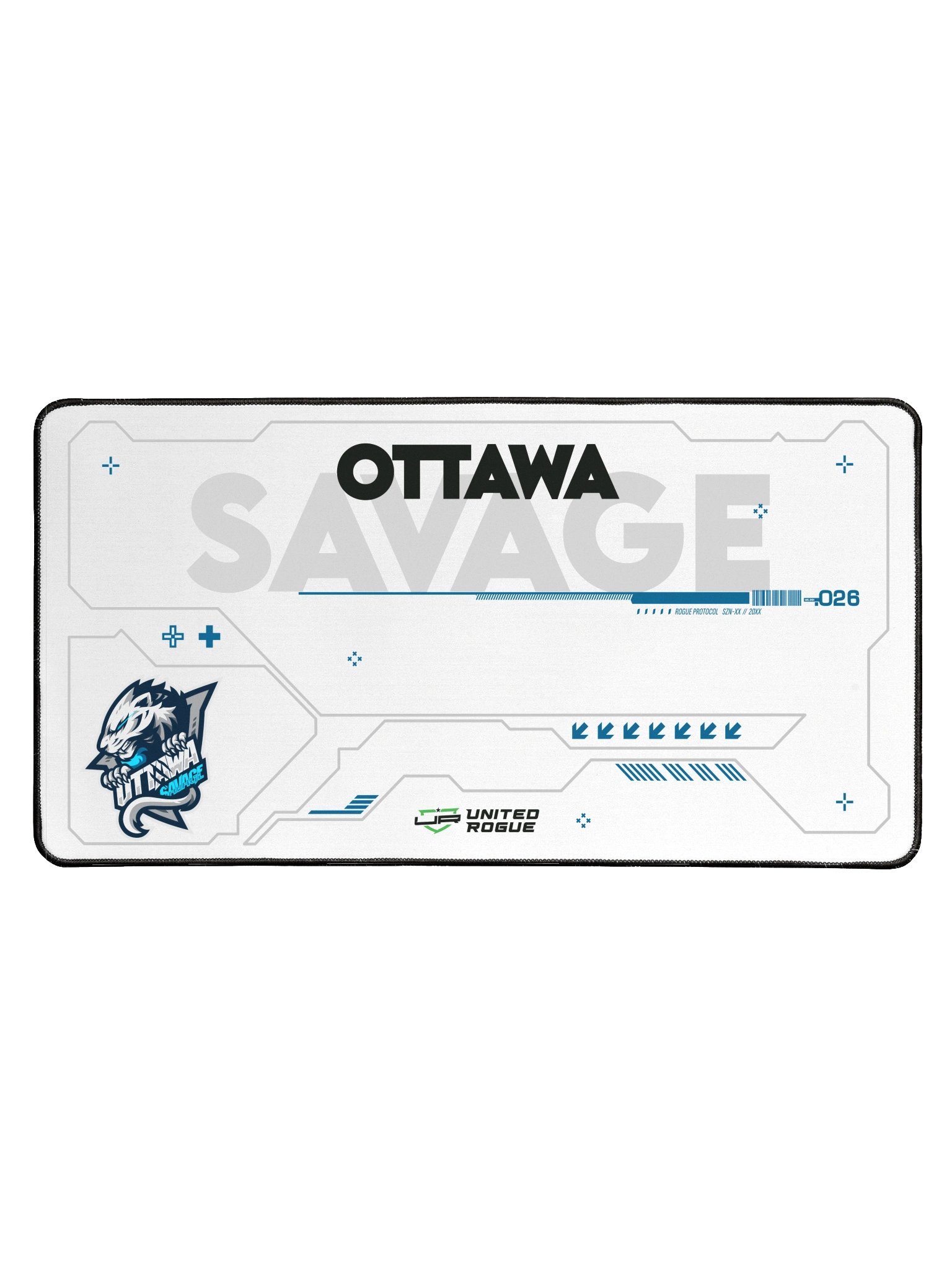 Ottawa Savage White Desk Mat product image (1)