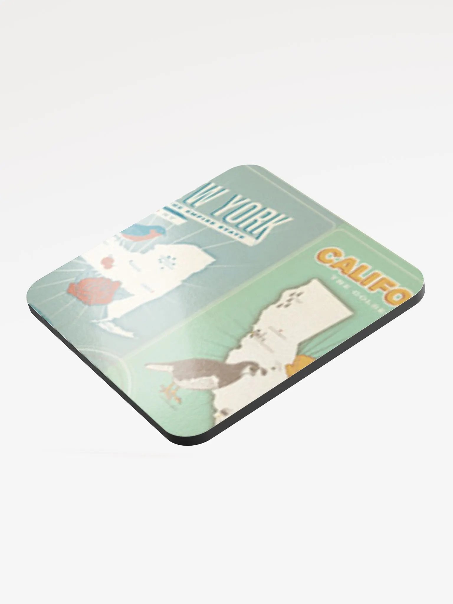 Retro NY2Cali Logo Coaster product image (3)