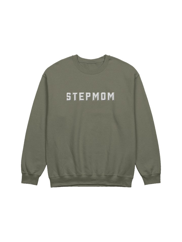 STEPMOM Embroidered Crew Neck Sweatshirt by Gildan product image (19)