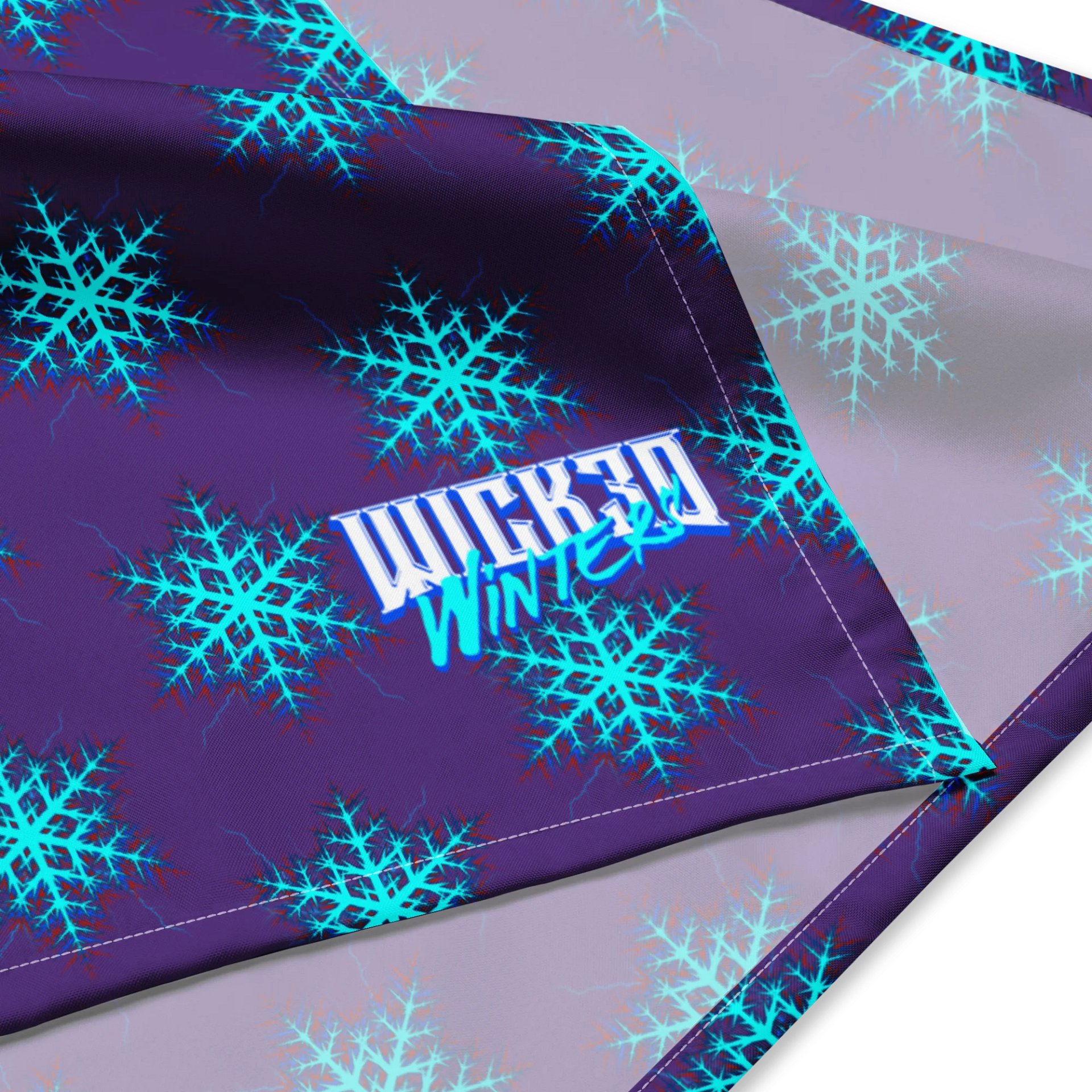 WICKED WINTERS ELECTRIC SNOWFLAKE BANDANNA product image (4)