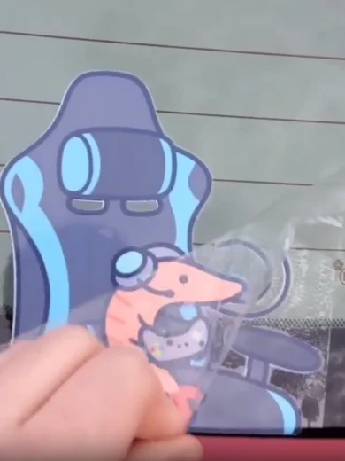 Gamer Shrimp LARGE Car Decal product image (3)